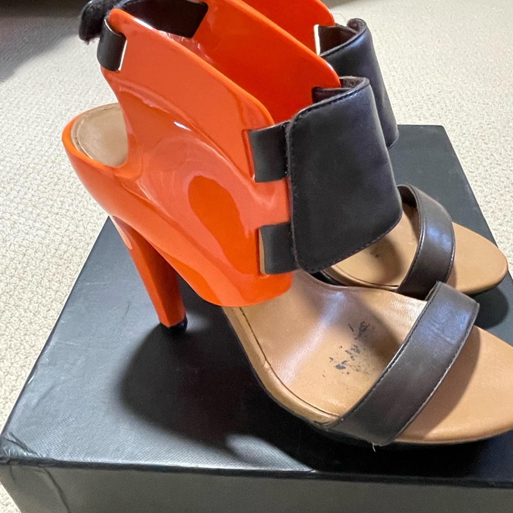 United Nude Eros Orange Coffee sandals (Size 7)